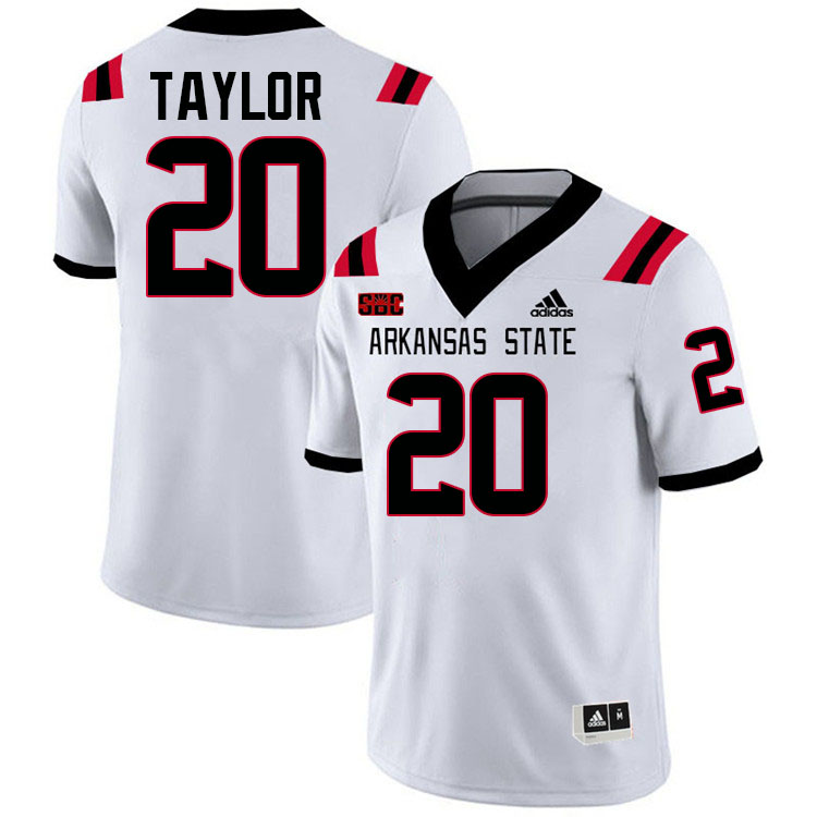 Kyle Taylor Arkansas State Jersey,Arkansas State Red Wolves Football Uniforms,Jersey-White Kyle Taylor Arkansas State Jersey,Arkansas State Red Wolves Football Uniforms,Jersey-White